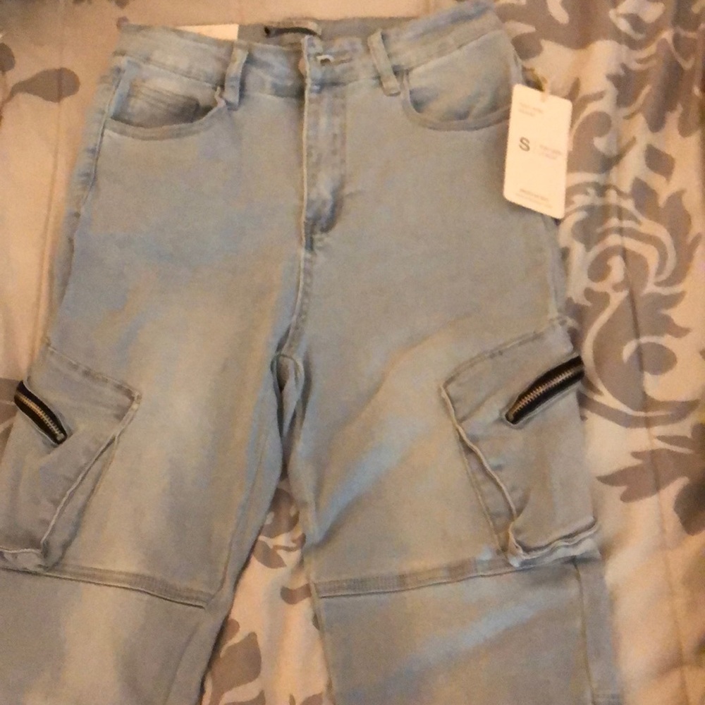 Kym Cargo High Rise Skinny Jeans